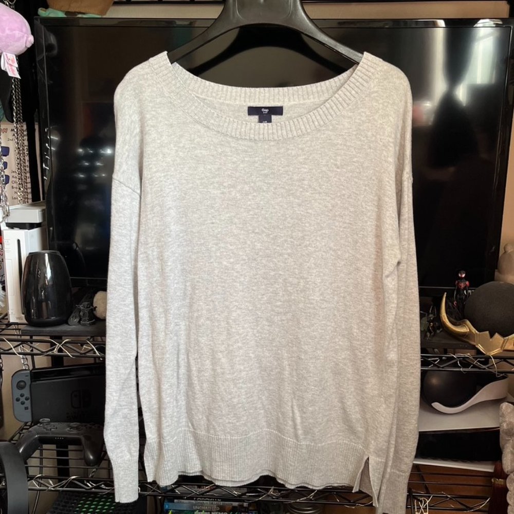 Medium Light Gray GAP Crewneck Sweater